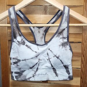 Victoria's Secret Pink Active Light Gray Sport's Bra Women's Size S